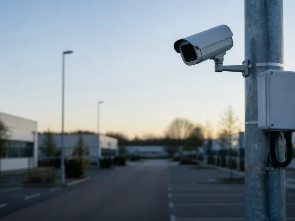 Zone d’activité de périphérie et voie d’accès, terrain d’intervention d’un installateur en Île-de-France