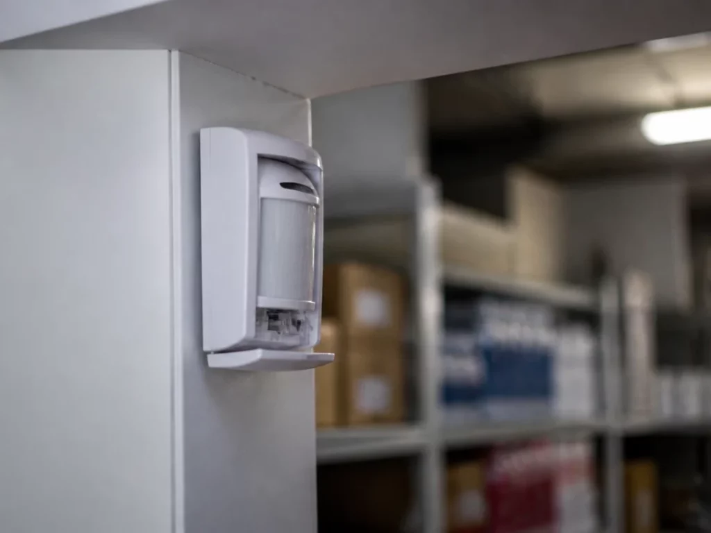 Détecteur de mouvement ouvert en angle de réserve, vérification périodique d’une alarme intrusion